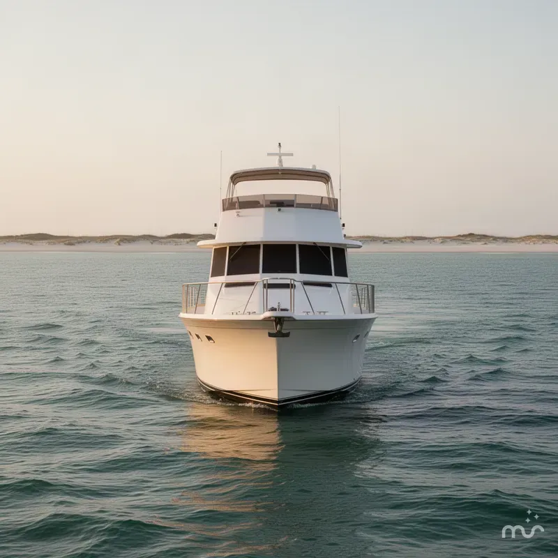 Slide: The Image of Hatteras 61 Cockpit Motor Yacht 1981 - 1