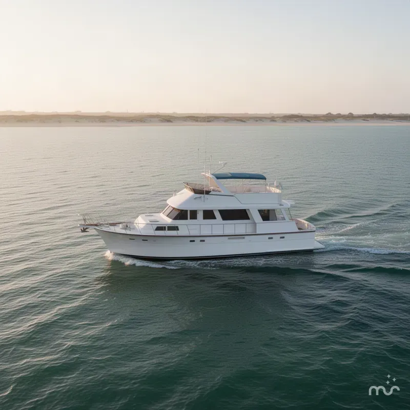 Slide: The Image of Hatteras 61 Cockpit Motor Yacht 1981 - 2