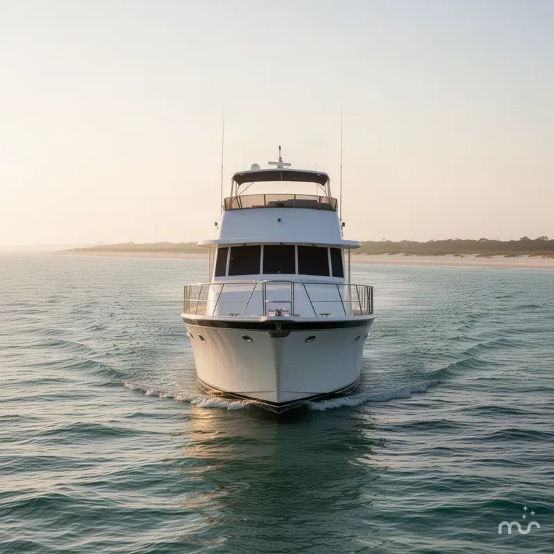 Slide: The Image of Hatteras 61 Cockpit Motor Yacht 1981 - 1