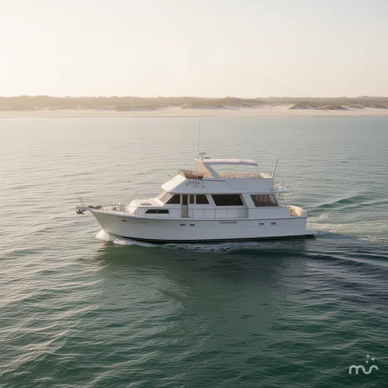 Slide: The Image of Hatteras 61 Cockpit Motor Yacht 1981 - 2