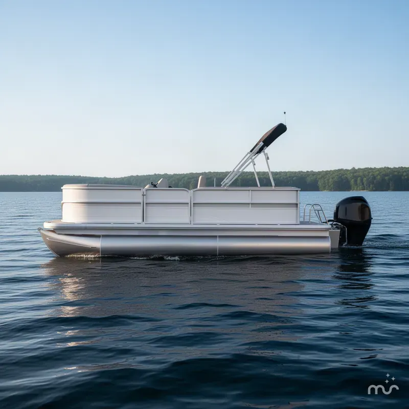 Slide: The Image of Sun Tracker Party Barge 16 DLX 2027 - 1