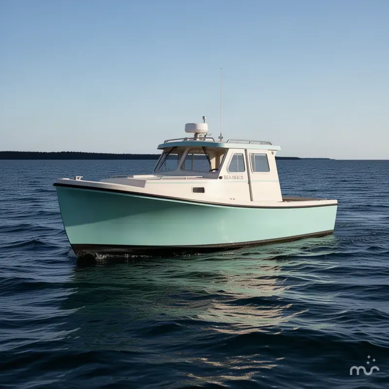 Slide: The Image of Rosborough 22 SEA SKIFF WHEELHOUSE 1996 - 1