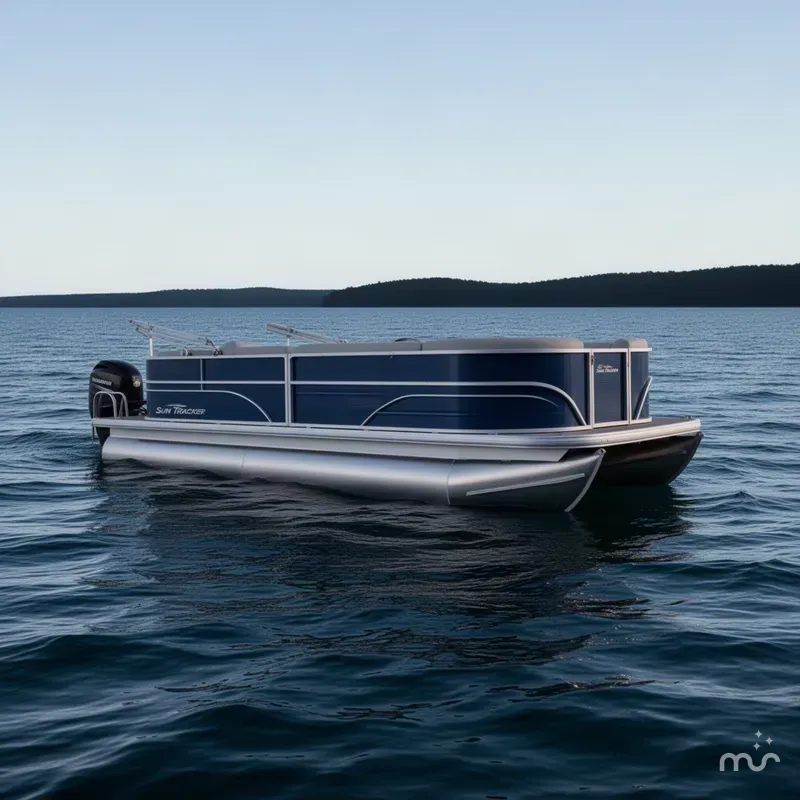 Slide: The Image of Sun Tracker Party Barge 20 DLX 2026 - 1