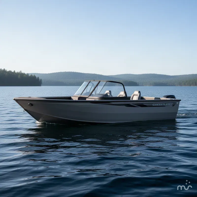 Slide: The Image of Crestliner 1650 Hawk WT Jumpseat 2027 - 2