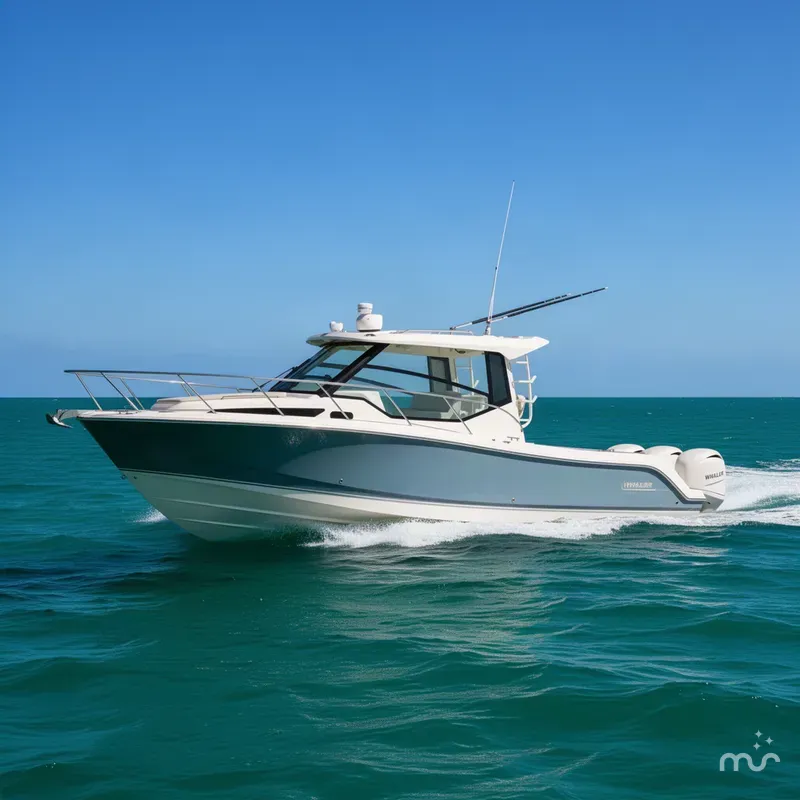 Slide: The Image of Boston Whaler 325 Conquest 2020 - 1