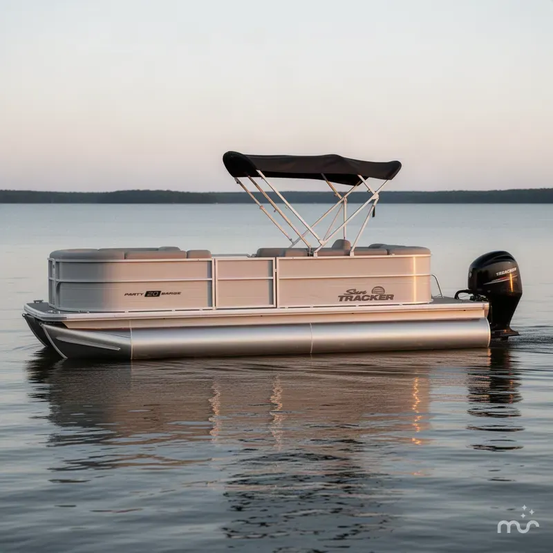 Slide: The Image of Sun Tracker Party Barge 20 DLX 2027 - 2