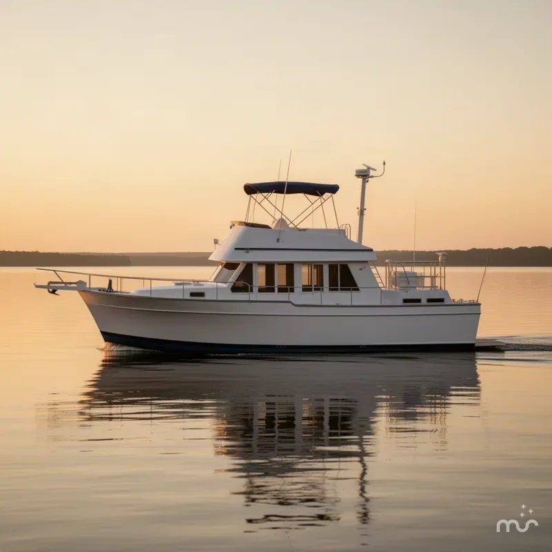 Slide: The Image of Mainship 43 Trawler Aft Cabin 2001 - 1