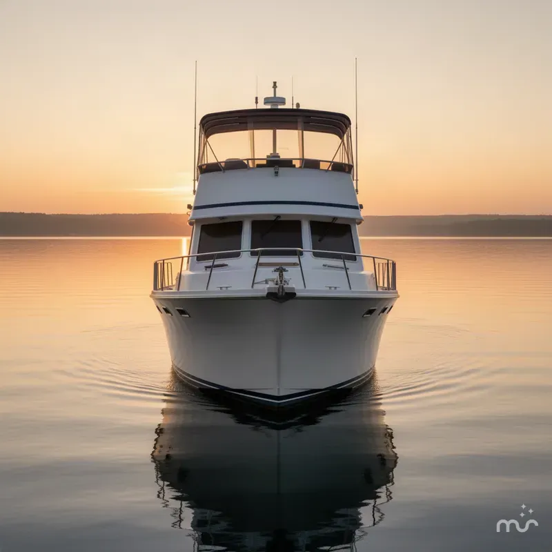 Slide: The Image of Mainship 43 Trawler Aft Cabin 2001 - 2