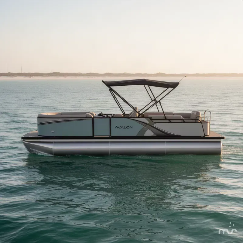 Slide: The Image of Avalon 2385 LSZ Quad Lounge Shift | Yamaha VF200XB | Power-Pole 2027 - 1