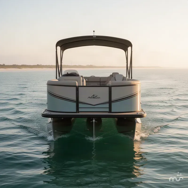 Slide: The Image of Avalon 2385 LSZ Quad Lounge Shift | Yamaha VF200XB | Power-Pole 2027 - 3