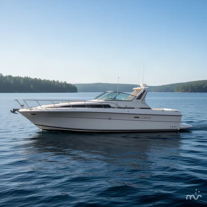 Slide: The Image of Sea Ray 390 Express 1990 - 2