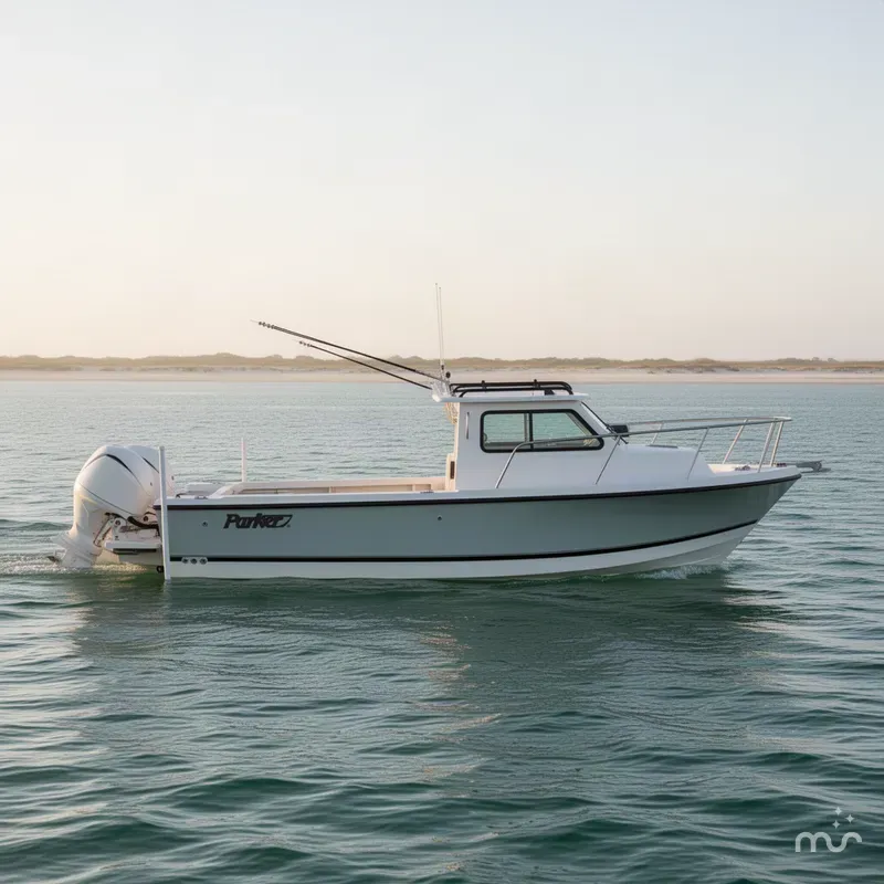 Slide: The Image of Parker Marine 247 Explorer TWIN 150S-AC IN CAB-OUTRIGGERS-ROOF RACK 2027 - 3