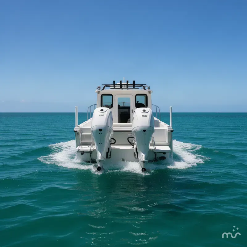Slide: The Image of Parker Marine 247 Explorer TWIN 150S-AC IN CAB-OUTRIGGERS-ROOF RACK 2027 - 3