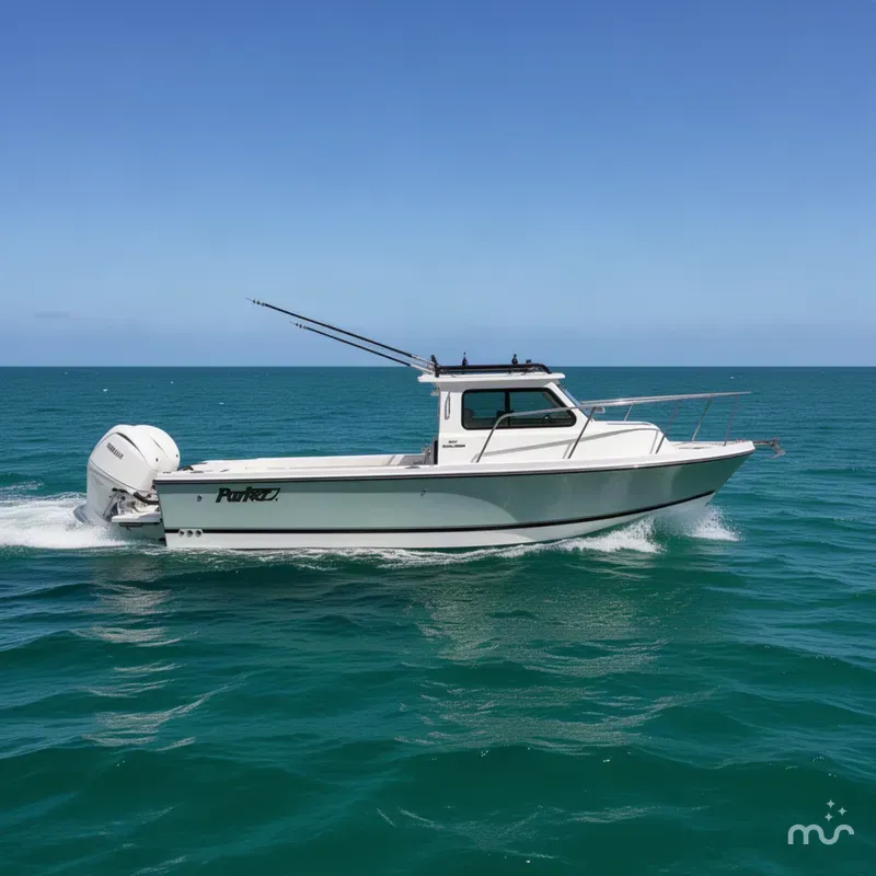 Slide: The Image of Parker Marine 247 Explorer TWIN 150S-AC IN CAB-OUTRIGGERS-ROOF RACK 2027 - 4