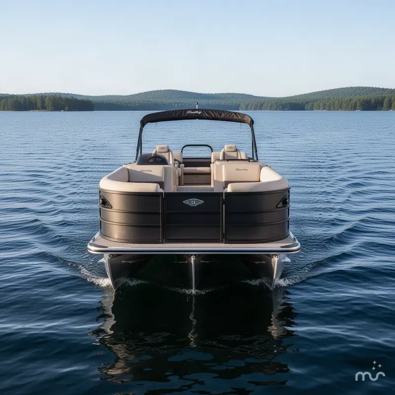 Slide: The Image of Bentley Pontoons Legacy 220 QSB Swingback & Honda 4-Stroke EFI 2027 - 1