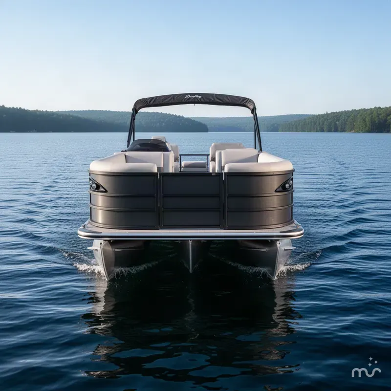 Slide: The Image of Bentley Pontoons Legacy 220 QSB Swingback & Honda 4-Stroke EFI 2027 - 1