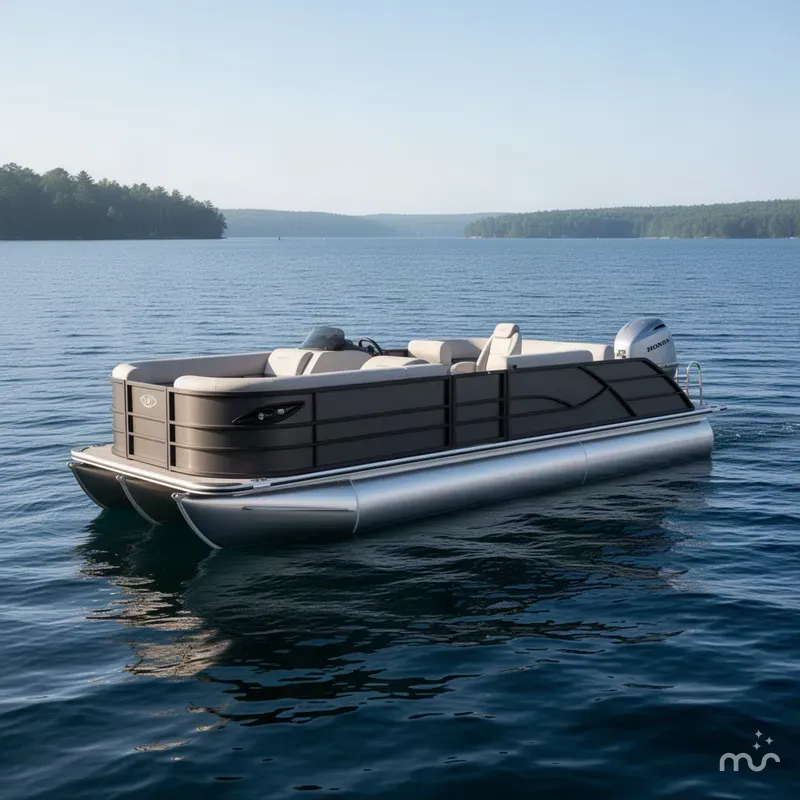Slide: The Image of Bentley Pontoons Legacy 220 QSB Swingback & Honda 4-Stroke EFI 2027 - 2