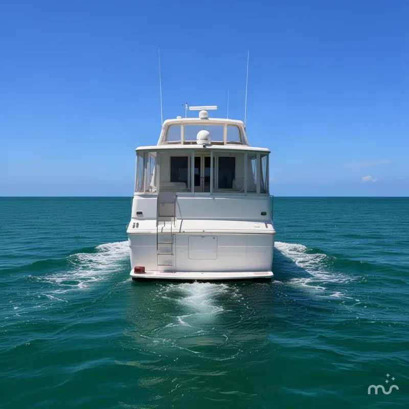 Slide: The Image of Carver Yachts 440 Aft Cabin Motor Yacht 1996 - 1