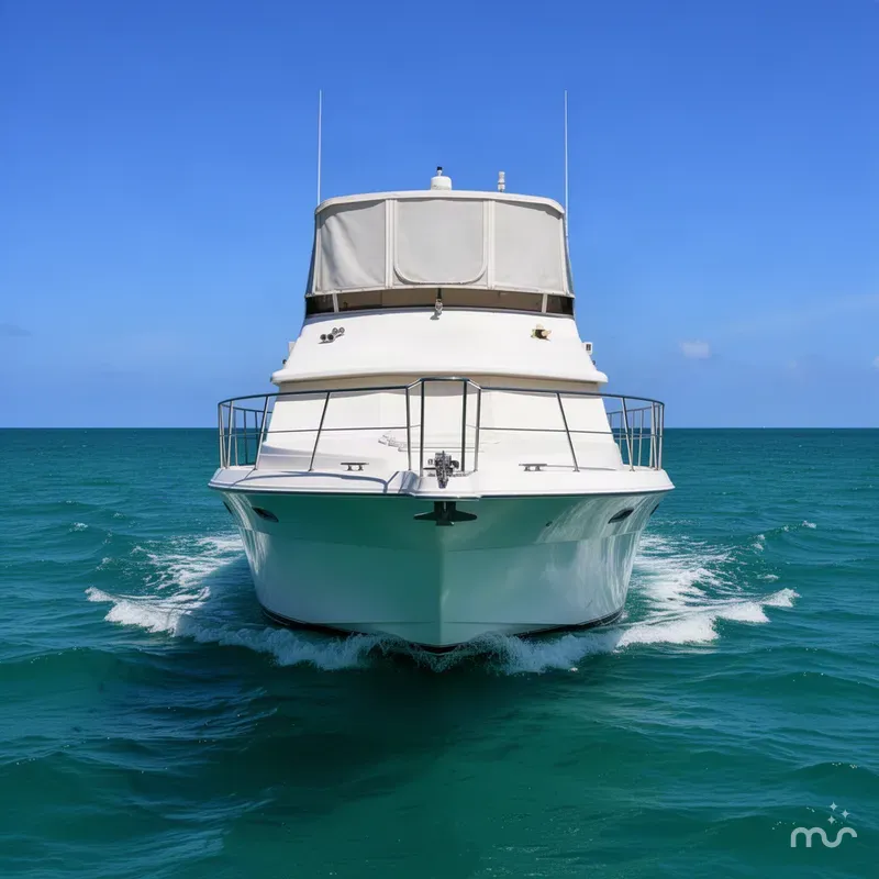 Slide: The Image of Carver Yachts 440 Aft Cabin Motor Yacht 1996 - 2