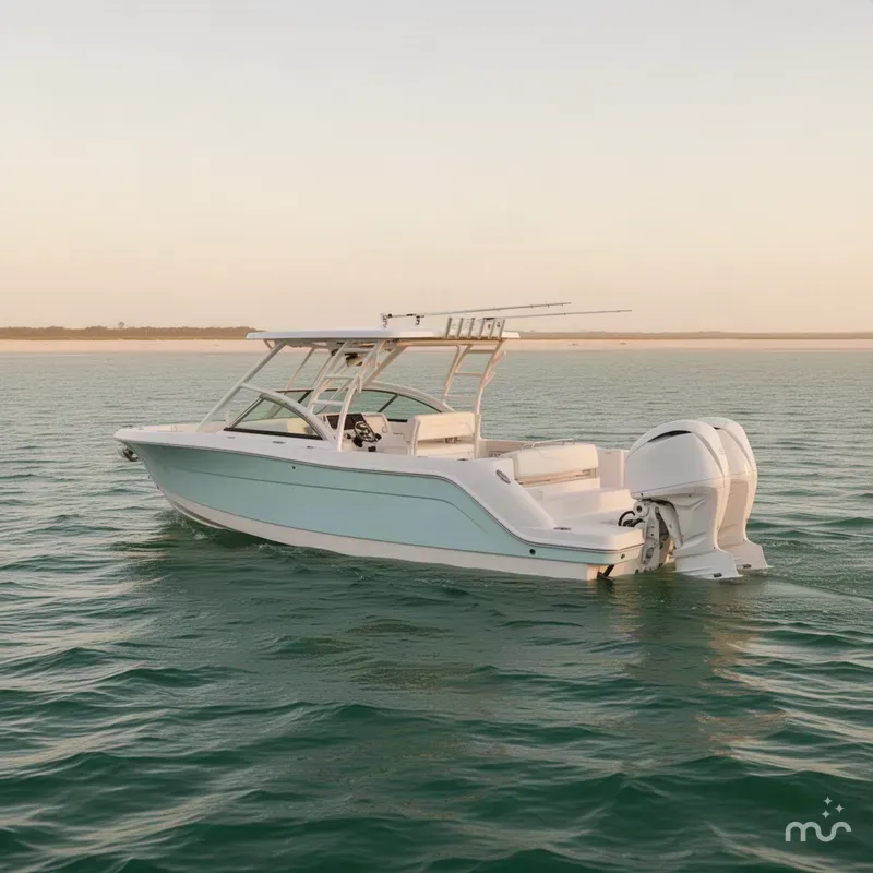 Slide: The Image of Robalo R317 Dual Console 2025 - 2