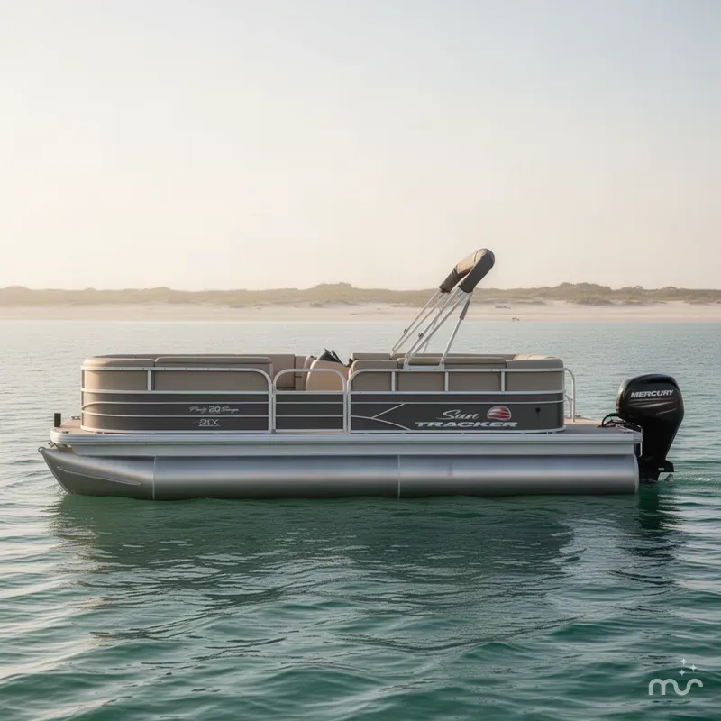 Slide: The Image of Sun Tracker Party Barge 20 DLX 2018 - 1