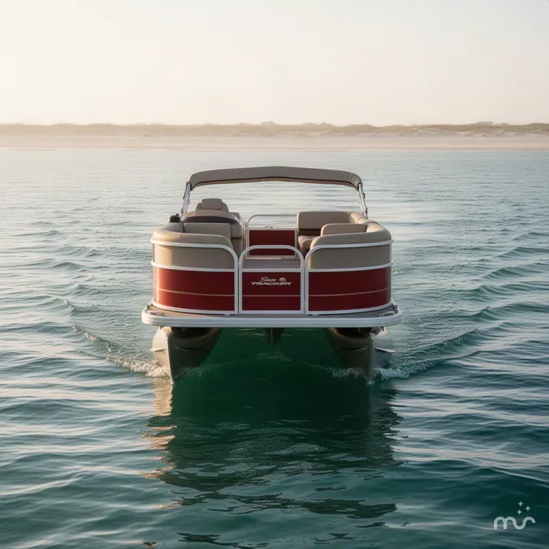 Slide: The Image of Sun Tracker Party Barge 18 DLX 2026 - 1