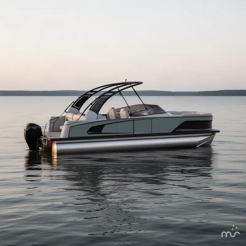 Slide: The Image of Avalon Excalibur LTD 27' Flex Lounge Windshield Triple-Toon 2027 - 2