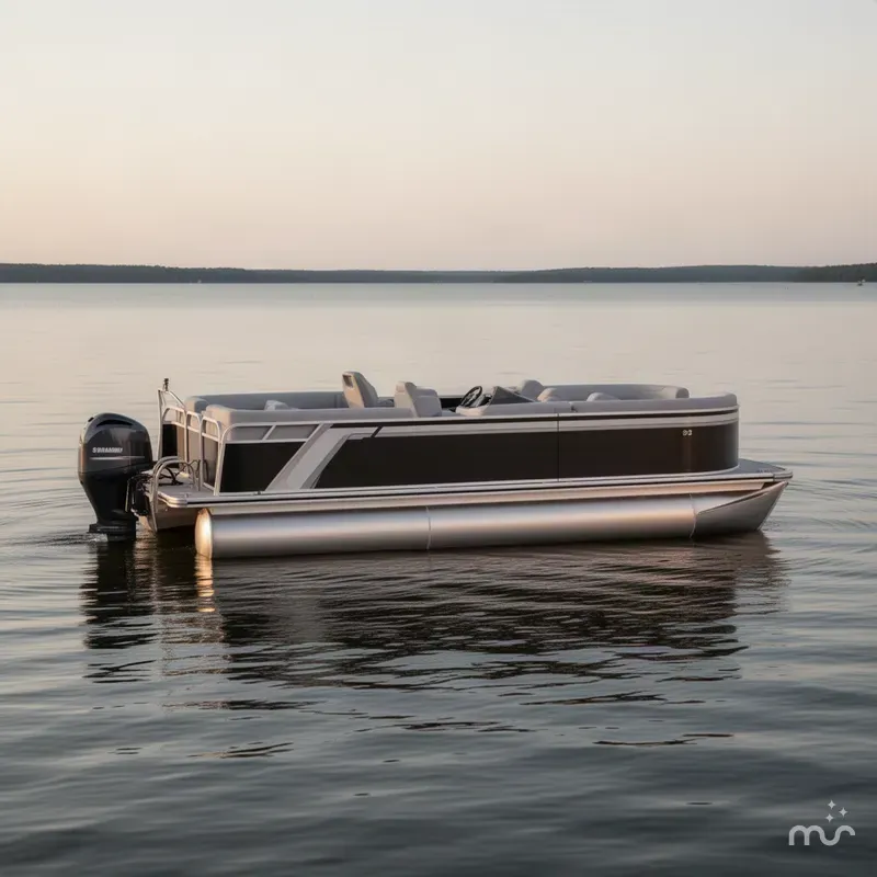 Slide: The Image of Avalon Venture 85 PROMO 23' Versatile Rear Bench 2027 - 2