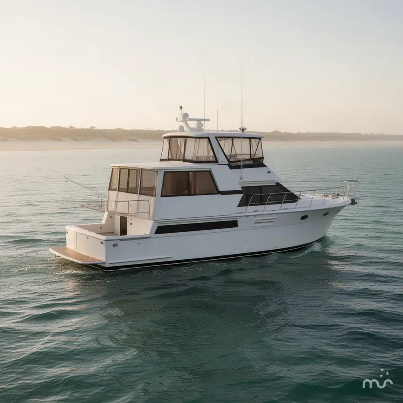 Slide: The Image of Californian 55 Cockpit Motor Yacht 1991 - 1
