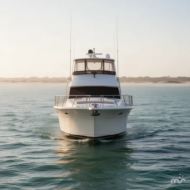 Slide: The Image of Californian 55 Cockpit Motor Yacht 1991 - 2