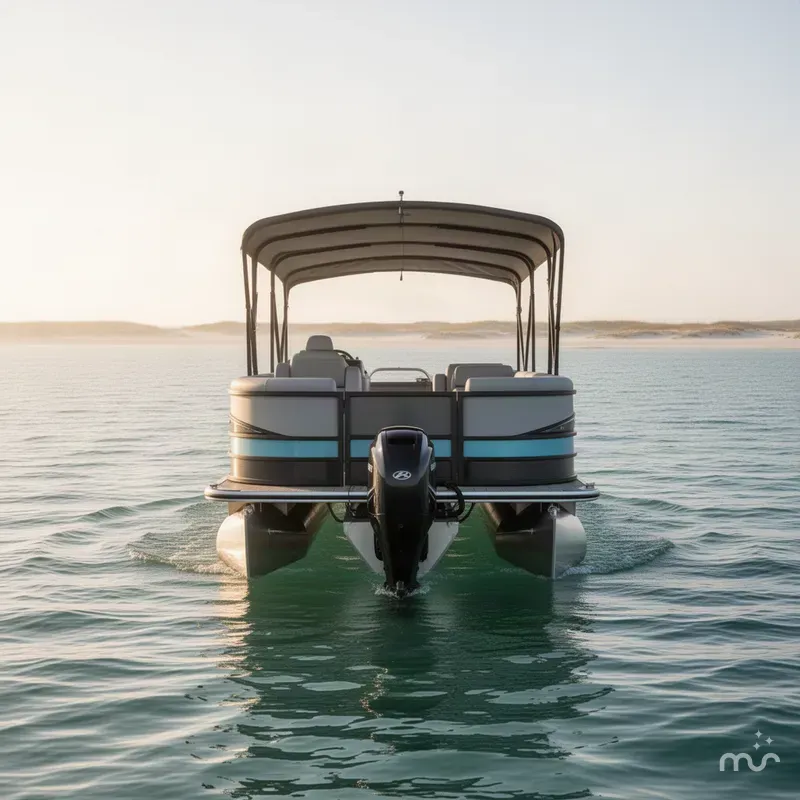 Slide: The Image of Bentley Pontoons Elite 253 Swingback Dual Captain Full Tritoon 2027 - 2