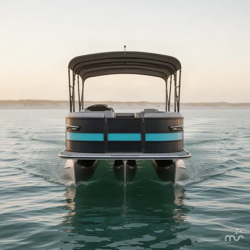 Slide: The Image of Bentley Pontoons Elite 253 Swingback Dual Captain Full Tritoon 2027 - 3