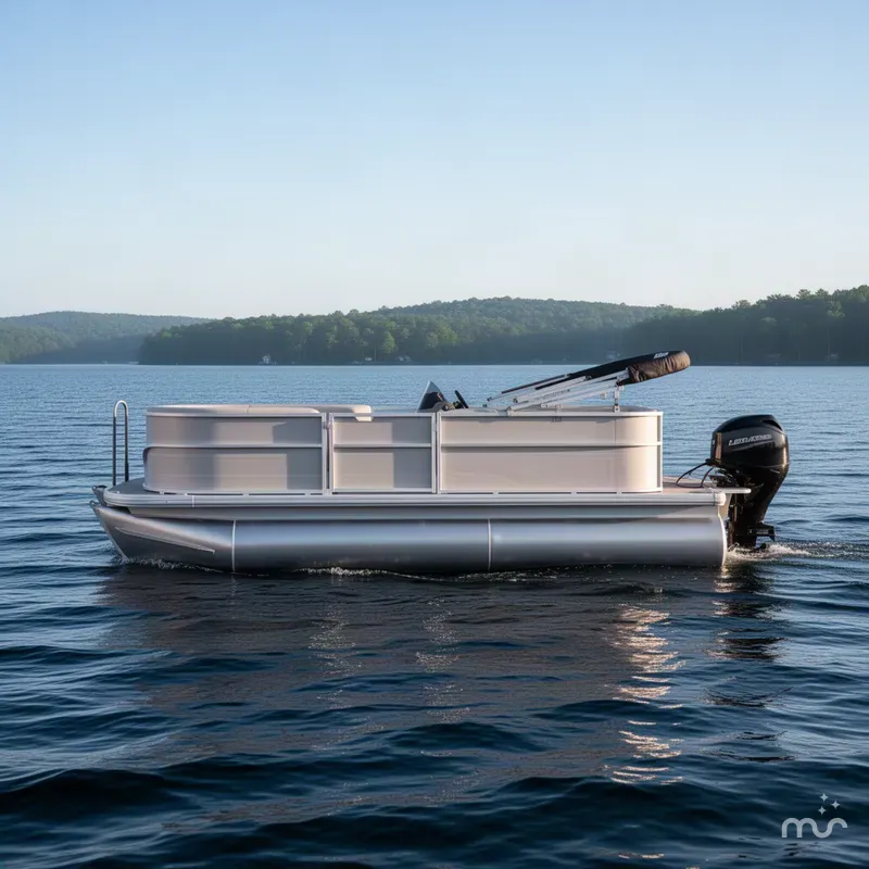 Slide: The Image of Sun Tracker Party Barge 16 DLX 2026 - 1