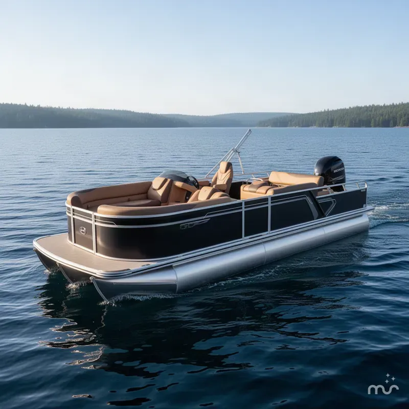 The Image of Tahoe LTZ 2385 Swingback (VRB) Tritoon & Honda 4-Stroke EFI 2027 - 0