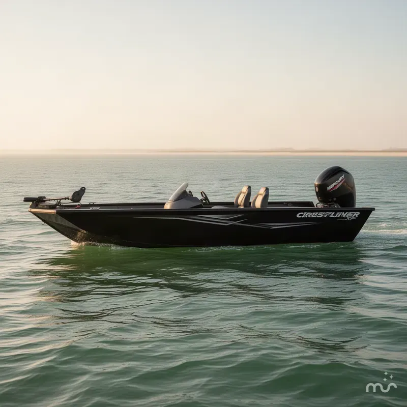 Slide: The Image of Crestliner XF 179 W/ 90HP Mercury! 2026 - 2