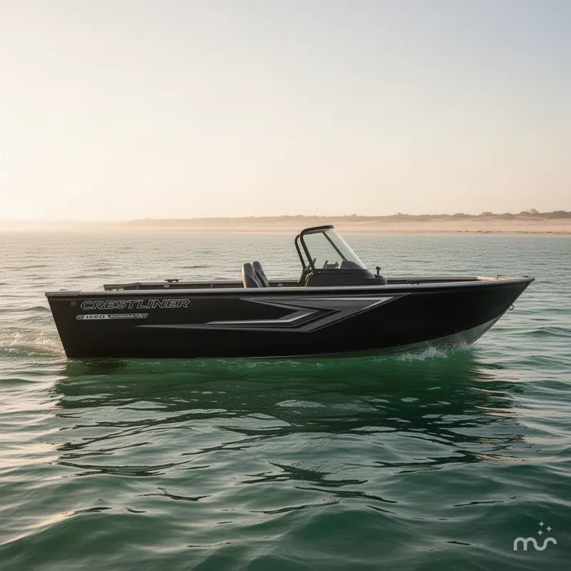 Slide: The Image of Crestliner 1650 Kodiak WT w/ 60HP Mercury! 2027 - 3