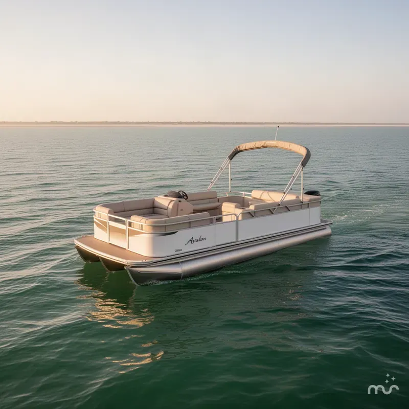 Slide: The Image of Avalon Venture Cruise Rear Bench - 19 FT w/ 60H 2026 - 2