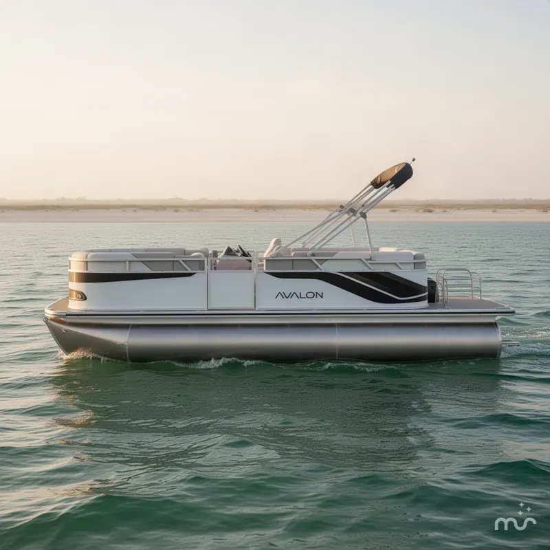 Slide: The Image of Avalon Venture Quad Lounge - 19 FT W/ 60HP Merc 2026 - 1