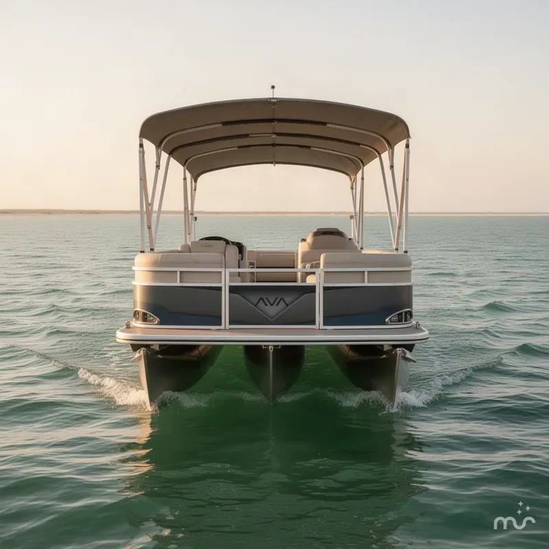 Slide: The Image of Avalon Venture Cruise Rear Bench - 21 FT W/ 60H 2026 - 2