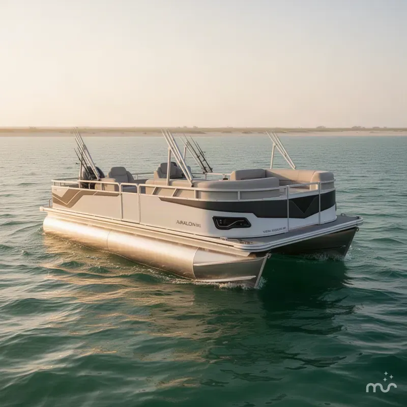 Slide: The Image of Avalon Venture 85 Rear Fish - 25 FT W/ 150HP Me 2026 - 1