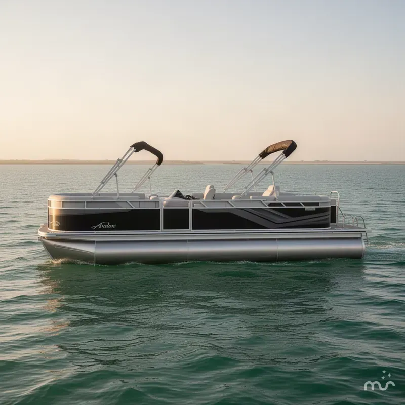Slide: The Image of Avalon 23' Venture Platinum Quad Lounge W/ 150H 2027 - 1