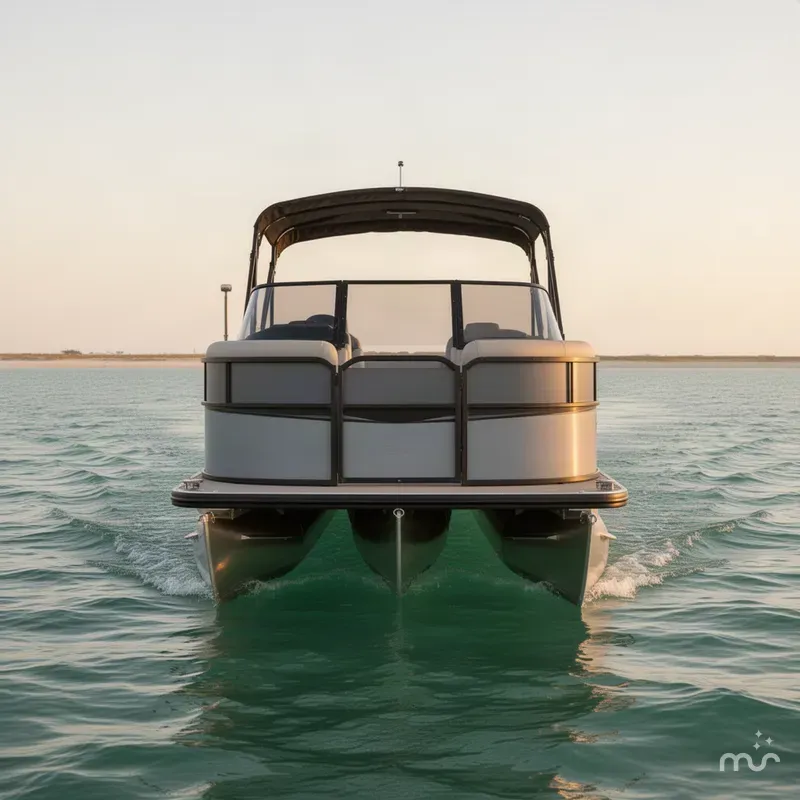 Slide: The Image of Avalon 25' LSZ VRB Windshield w/ 200HP Mercury! 2027 - 2