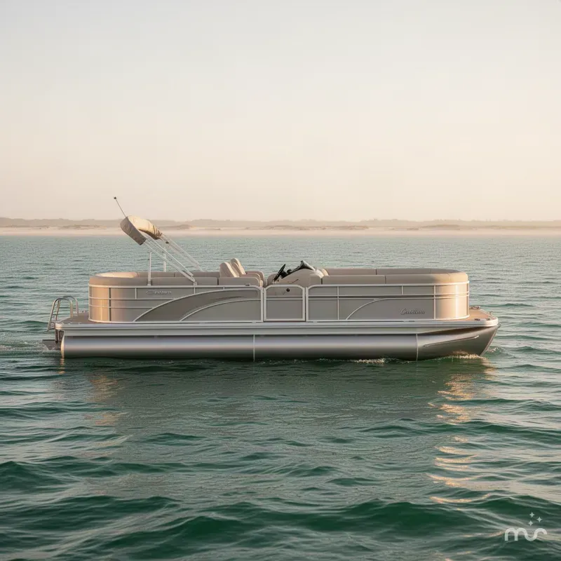 Slide: The Image of Avalon 23' Catalina Quad Lounge w/ 200HP Mercur 2027 - 2