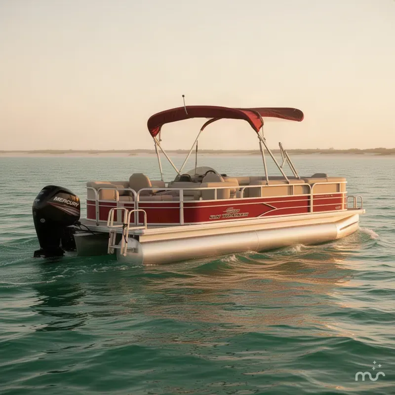 The Image of Sun Tracker PARTY BARGE 20 DLX w/ 90HP Mercury! 2016 - 0