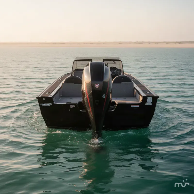 Slide: The Image of Tracker TARGA V-19 WT w/ 225Mercury Pro XS and a 2022 - 2