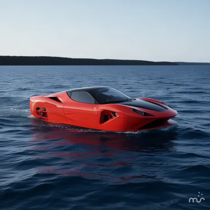 The Image of Watersports Car Ferrari Exotic Jet Car 2025 - 0