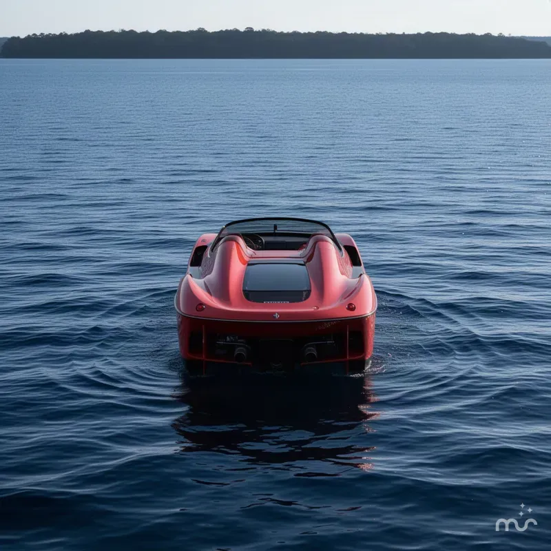 Slide: The Image of Watersports Car Ferrari Exotic Jet Car 2025 - 3
