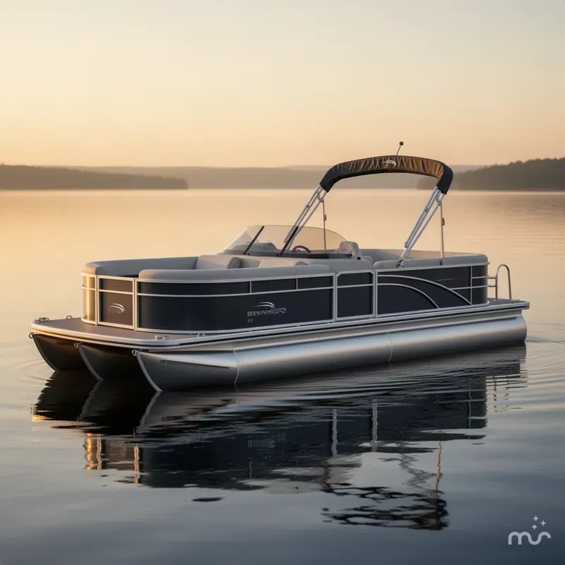 The Image of Bennington 25 QX Swingback w/ Windshield & Arch 2027 - 0