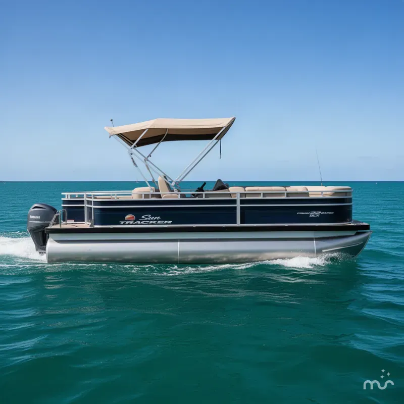 Slide: The Image of Sun Tracker Fishin' Barge 22 DLX 2025 - 1