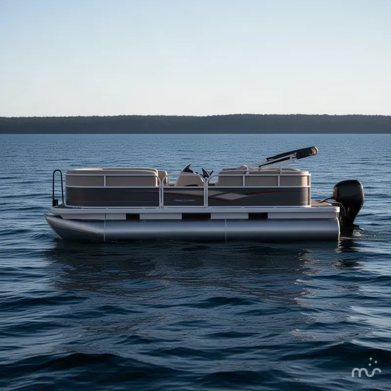 Slide: The Image of Sun Tracker Party Barge 18 DLX 2019 - 1